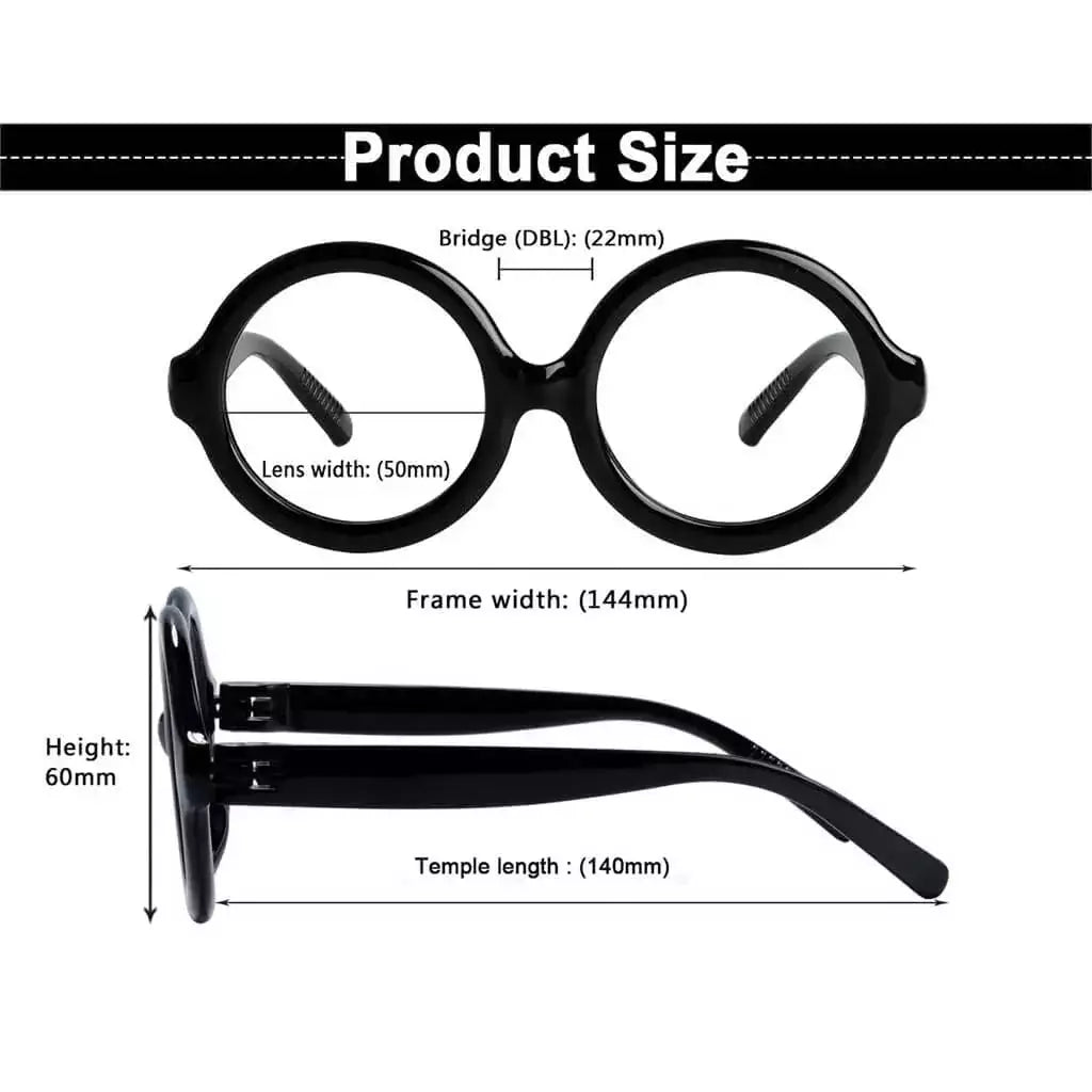 6 Pack 30% Blue Light Blocking Round Reading Glasses Metalless R2313 - B15eyekeeper.com