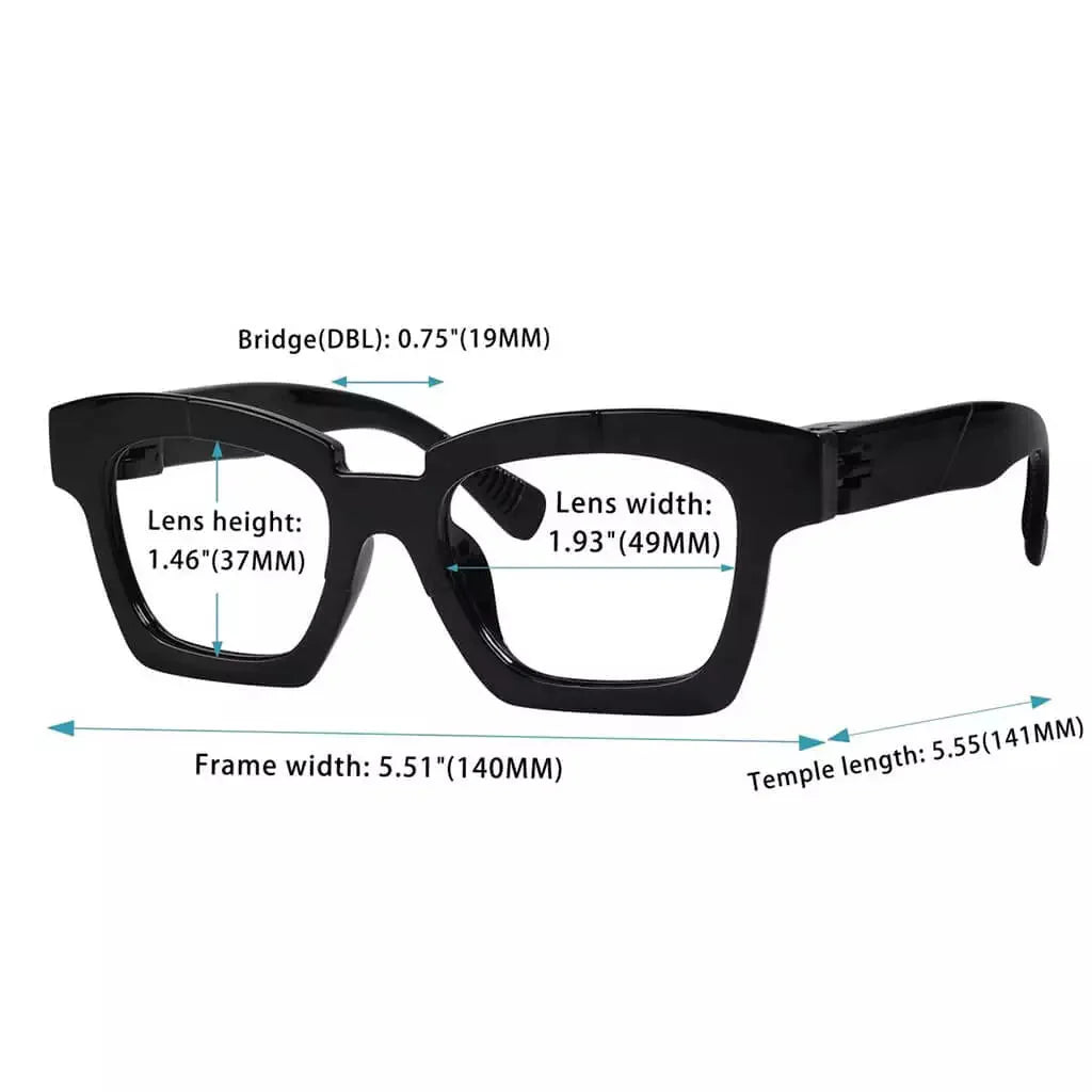 6 Pack 30% Blue Light Blocking Screwless Reading Glasses NR2019 - B15eyekeeper.com