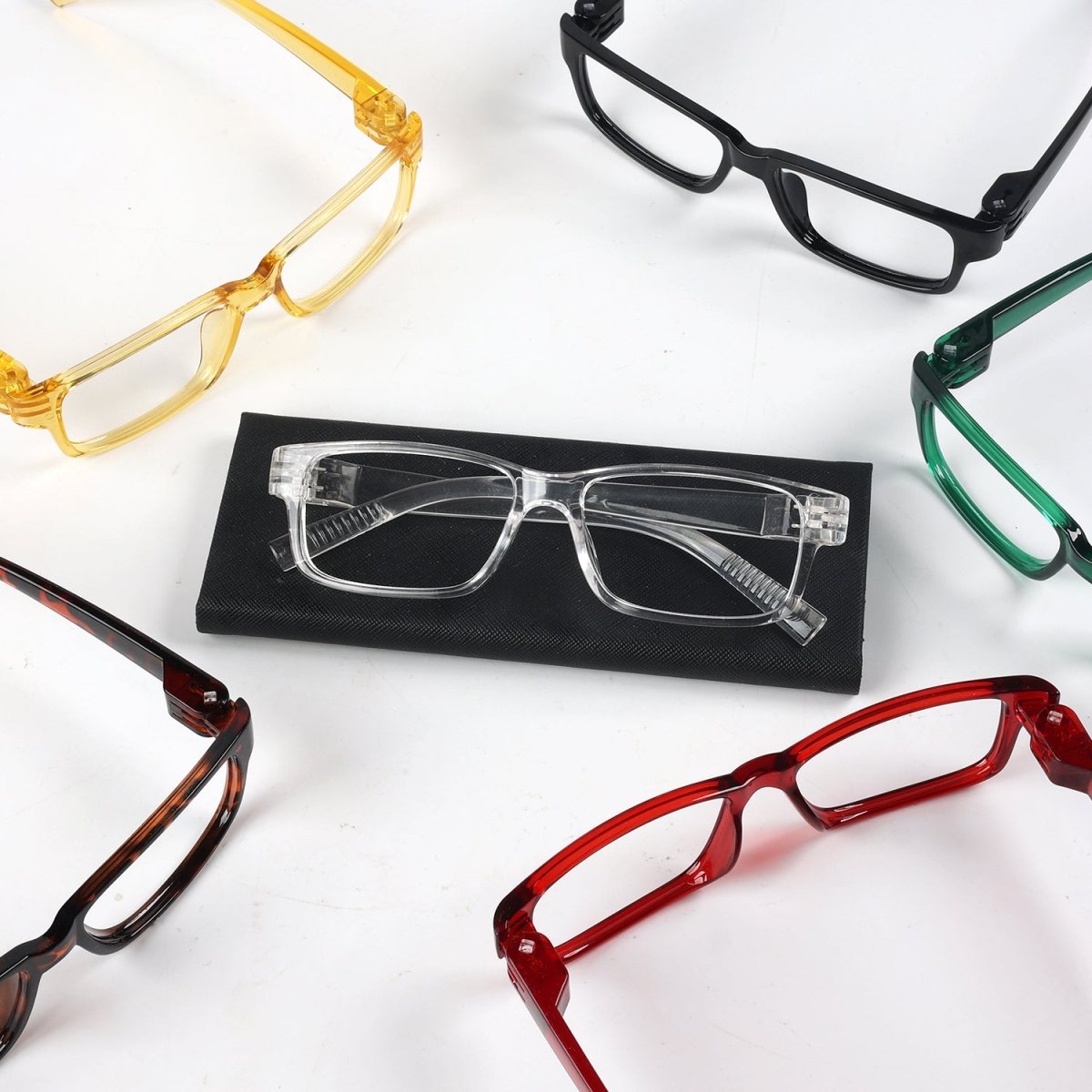 6 Pack Metalless Thick Spring Hinge Reading Glasses NR032eyekeeper.com