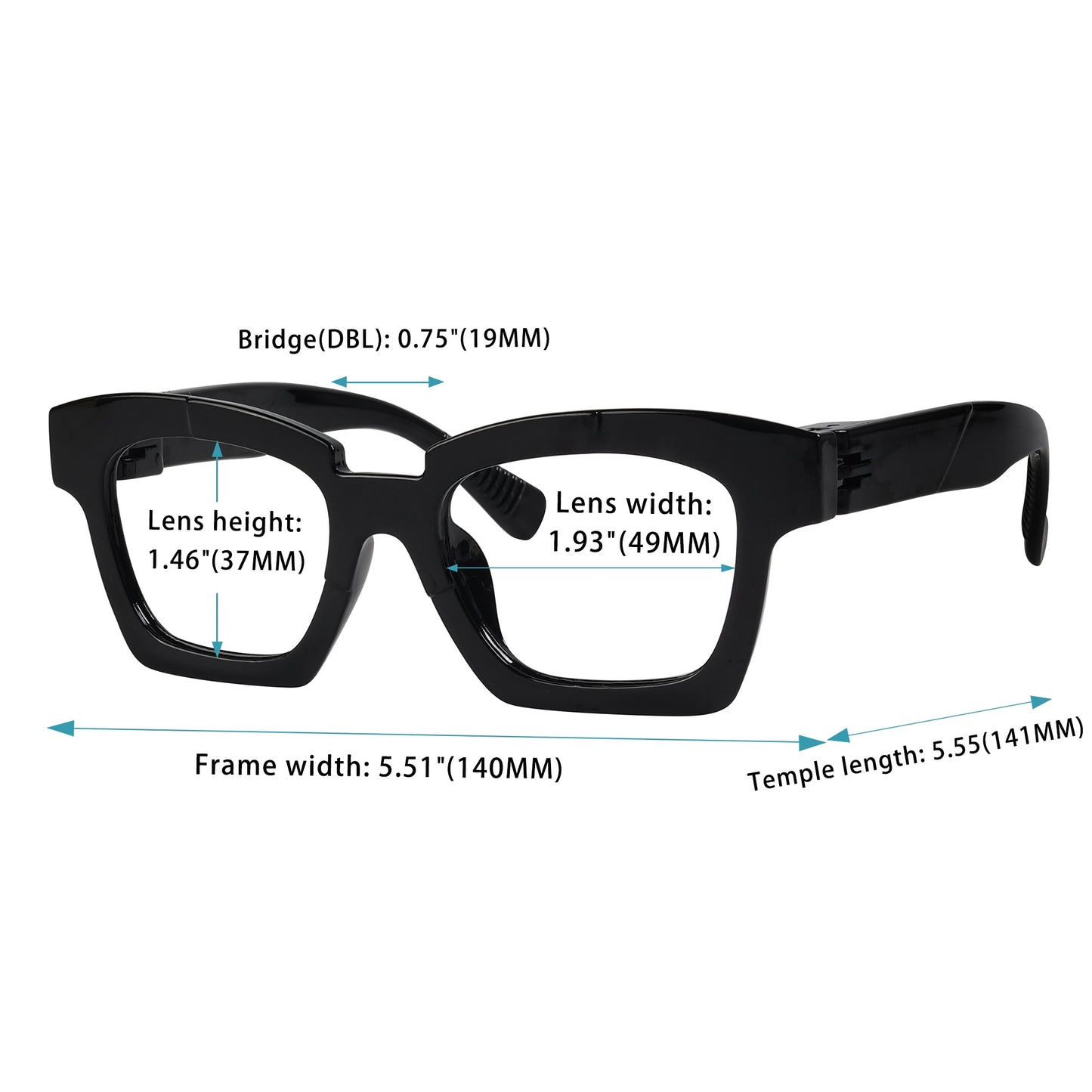 6 Pack Funky Screwless Metalless Reading Glasses NR2019