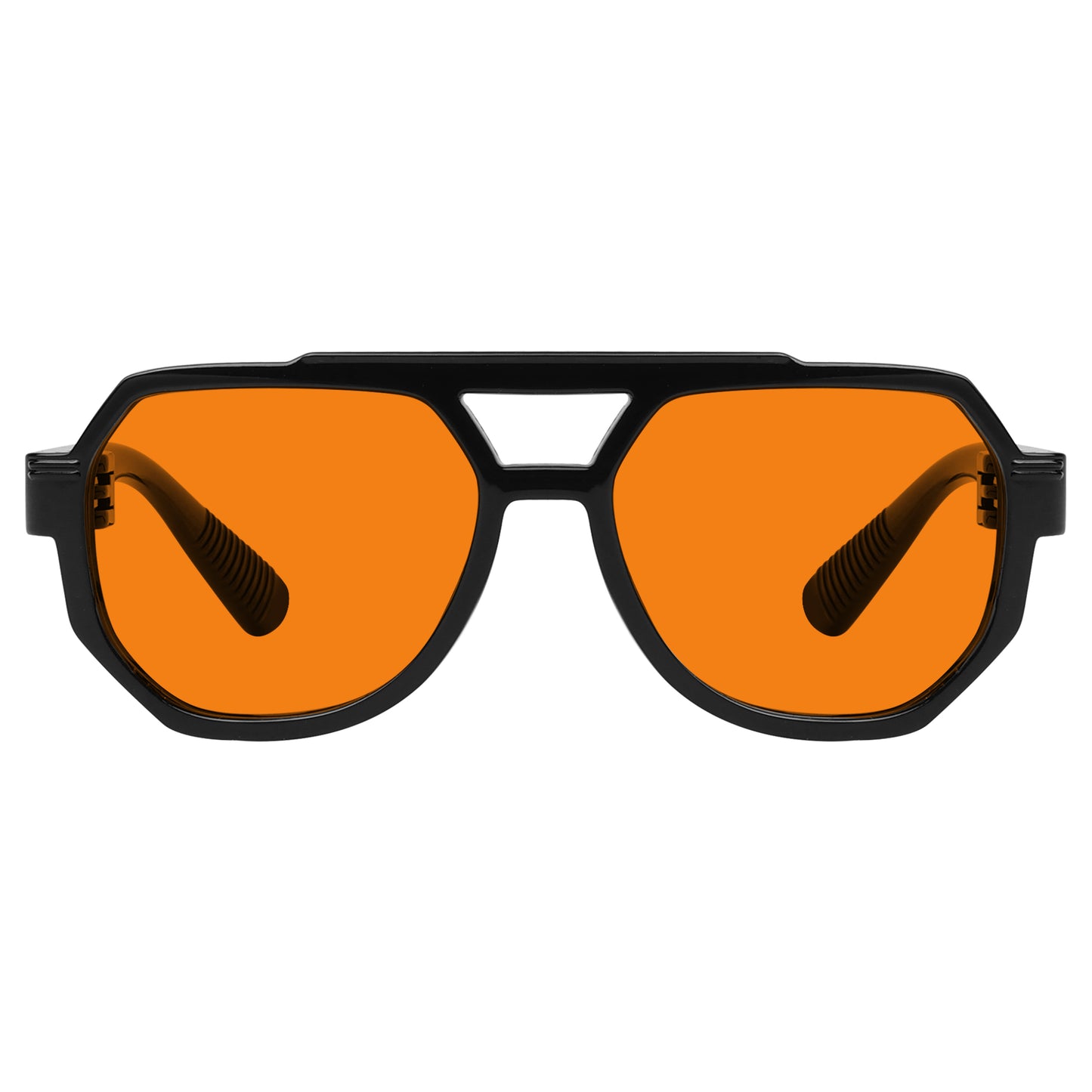 100% Blaulichtblocker Orange Metalllose Pilotenbrille NR2309-B98