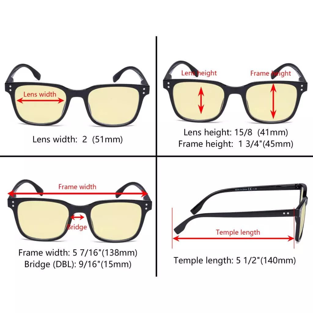 Blue Light Blocking Lenses Stylish Reading Glasses TMT1804eyekeeper.com