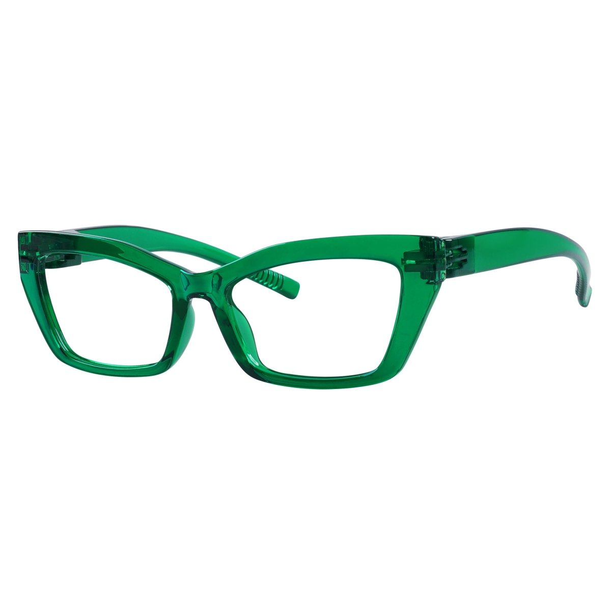 Cat - eye 30% Blue Light Blocking Metalless Screwless Eyeglasses R2516 - B15eyekeeper.com