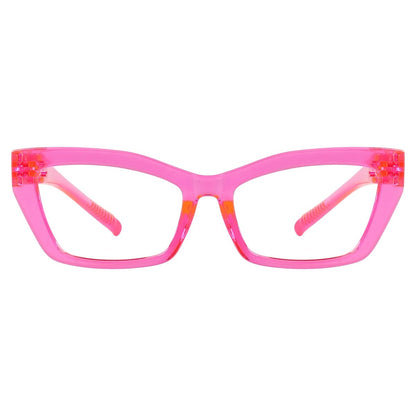 Cat - eye 30% Blue Light Blocking Metalless Screwless Eyeglasses R2516 - B15eyekeeper.com