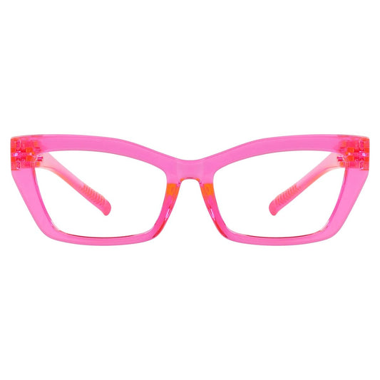 Cat - eye 30% Blue Light Blocking Metalless Screwless Eyeglasses R2516 - B15eyekeeper.com