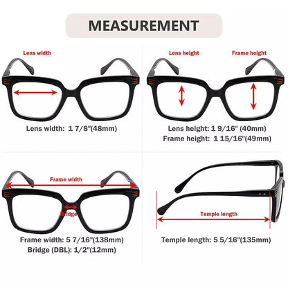 Chic Reading Glasses Classic Rectangle Readers R2108eyekeeper.com