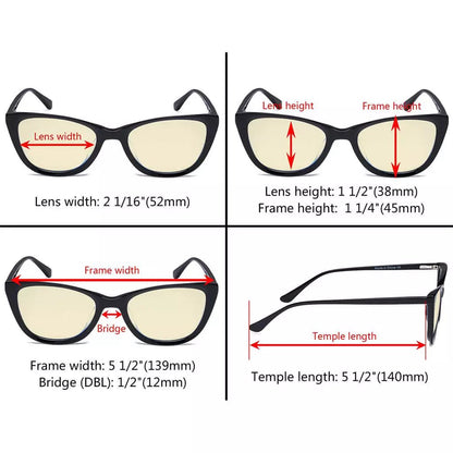 Computer Screen Glasses Stylish Cat - eye Style BC1902 - BB60eyekeeper.com