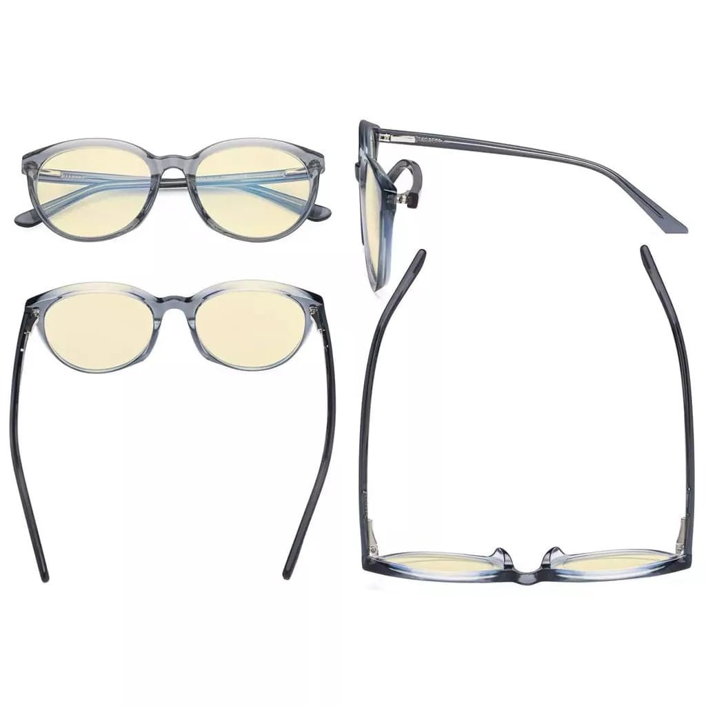 Elegant Oval Blue Light Blocking Eyeglassess BC1904 - BB60eyekeeper.com