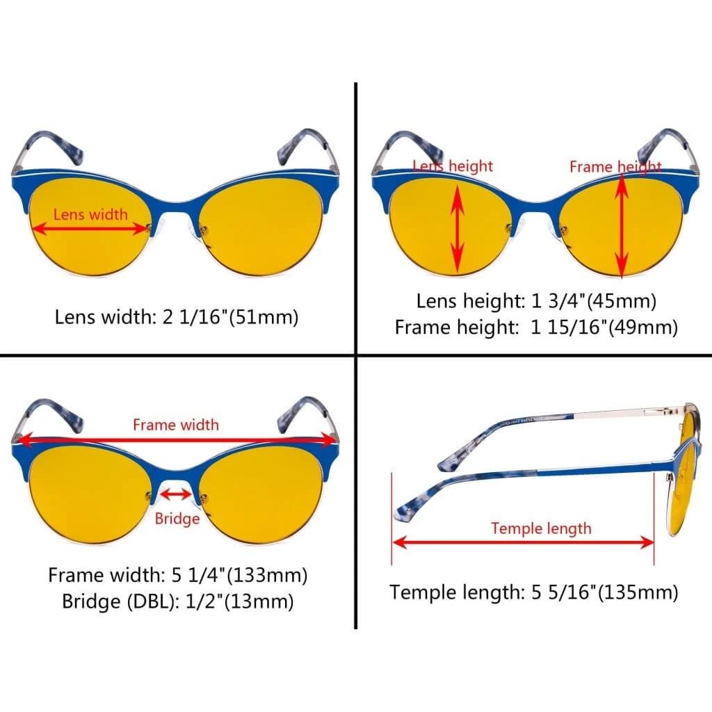 Full - rim Blue Light Blocking Eyeglasses LX19042 - BB90eyekeeper.com