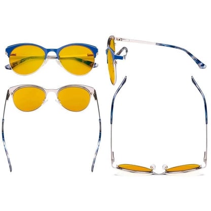 Full - rim Blue Light Blocking Eyeglasses LX19042 - BB90eyekeeper.com