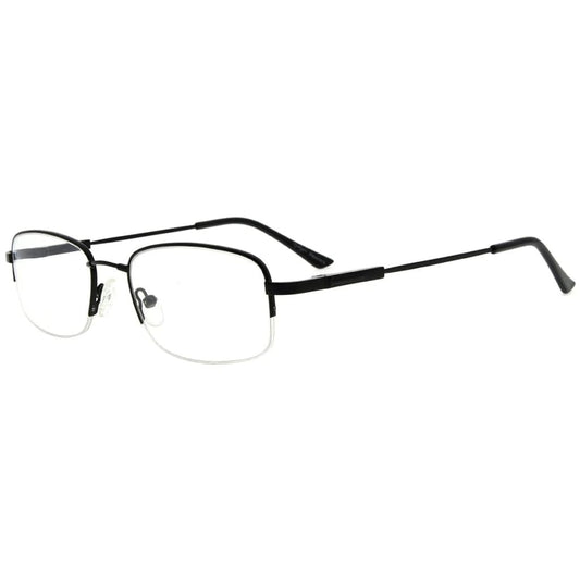 Half Rim Vintage Rectangle Reading Glasses Sleek Readers R1704eyekeeper.com