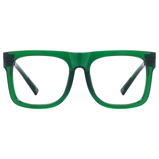 Large Frame 30% Blue Light Blocking Metalless Screwless Glasses R2316 - B15eyekeeper.com