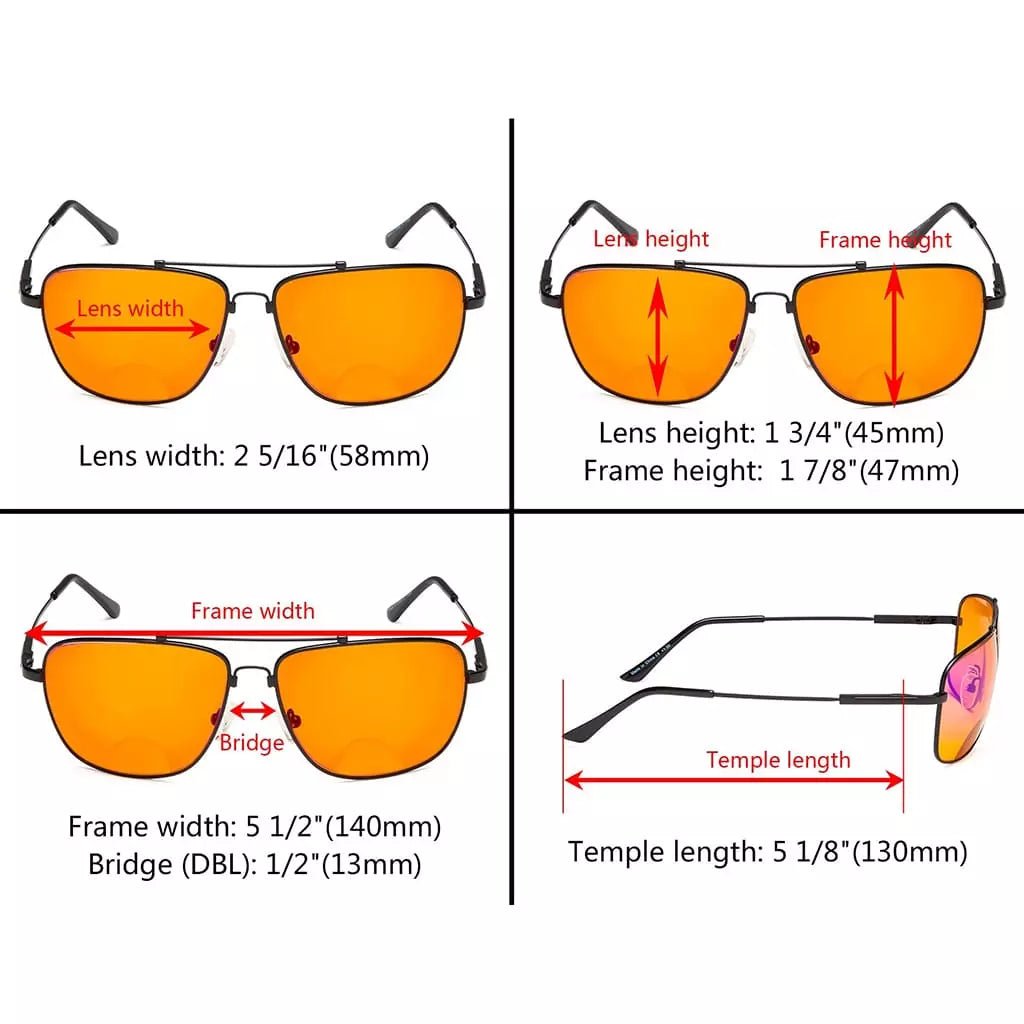 Memory Frame Bifocal Blue Light Blocking Readers DSSG1801eyekeeper.com