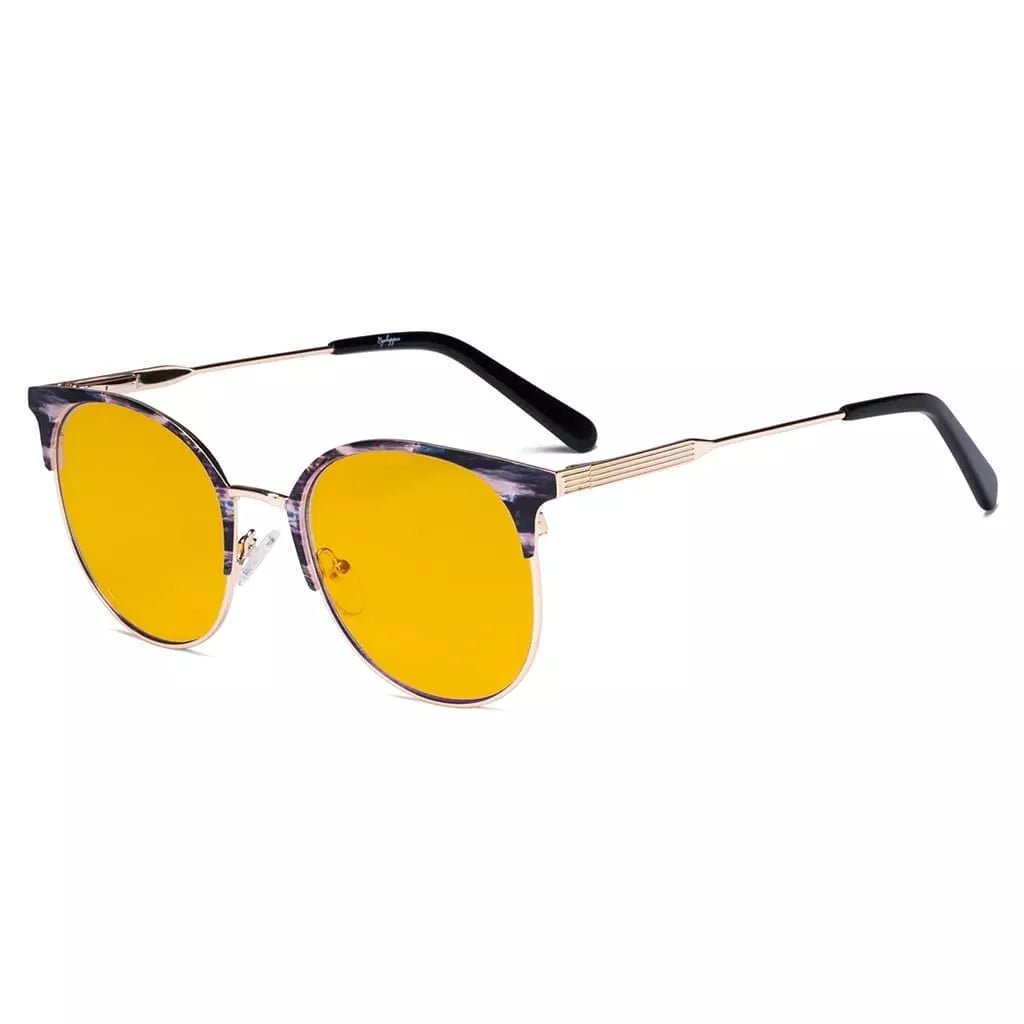 Metal Frame Blue Light Blocking Eyeglasses LX19001 - BB90eyekeeper.com