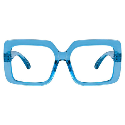 Oversized 30% Blue Light Blocking Glasses Metalless Screwless Glasses R2311 - B15eyekeeper.com