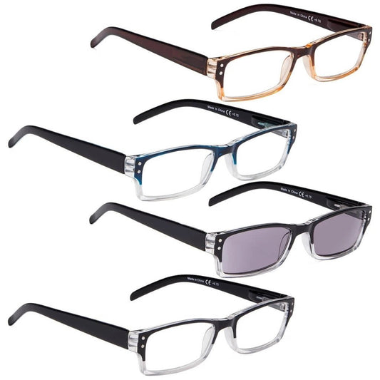 READING GLASSES 4 Pack Include Sunshine Readers 3 - R012eyekeeper.com