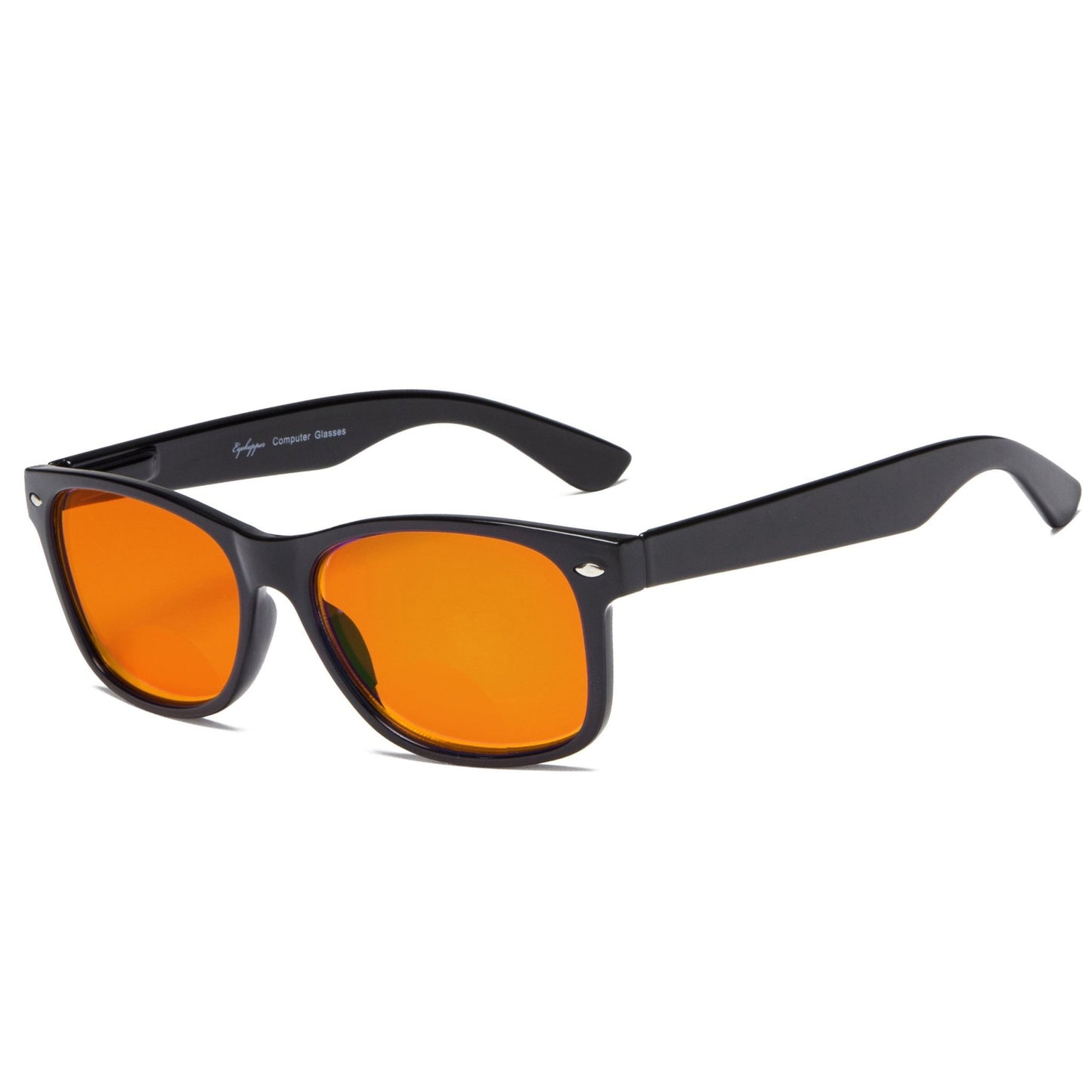 Klassische Orange Linse Bifocal blaues Licht blockieren Lesebrille SGS109