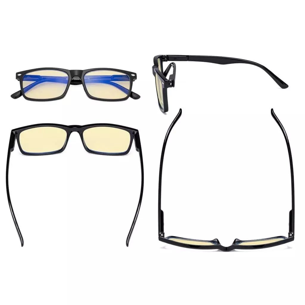 Rectangle Blue Light Blocking Reading Glasses TMCG899 - 6eyekeeper.com