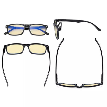 Rectangle Blue Light Blocking Reading Glasses TMCG899 - 6eyekeeper.com