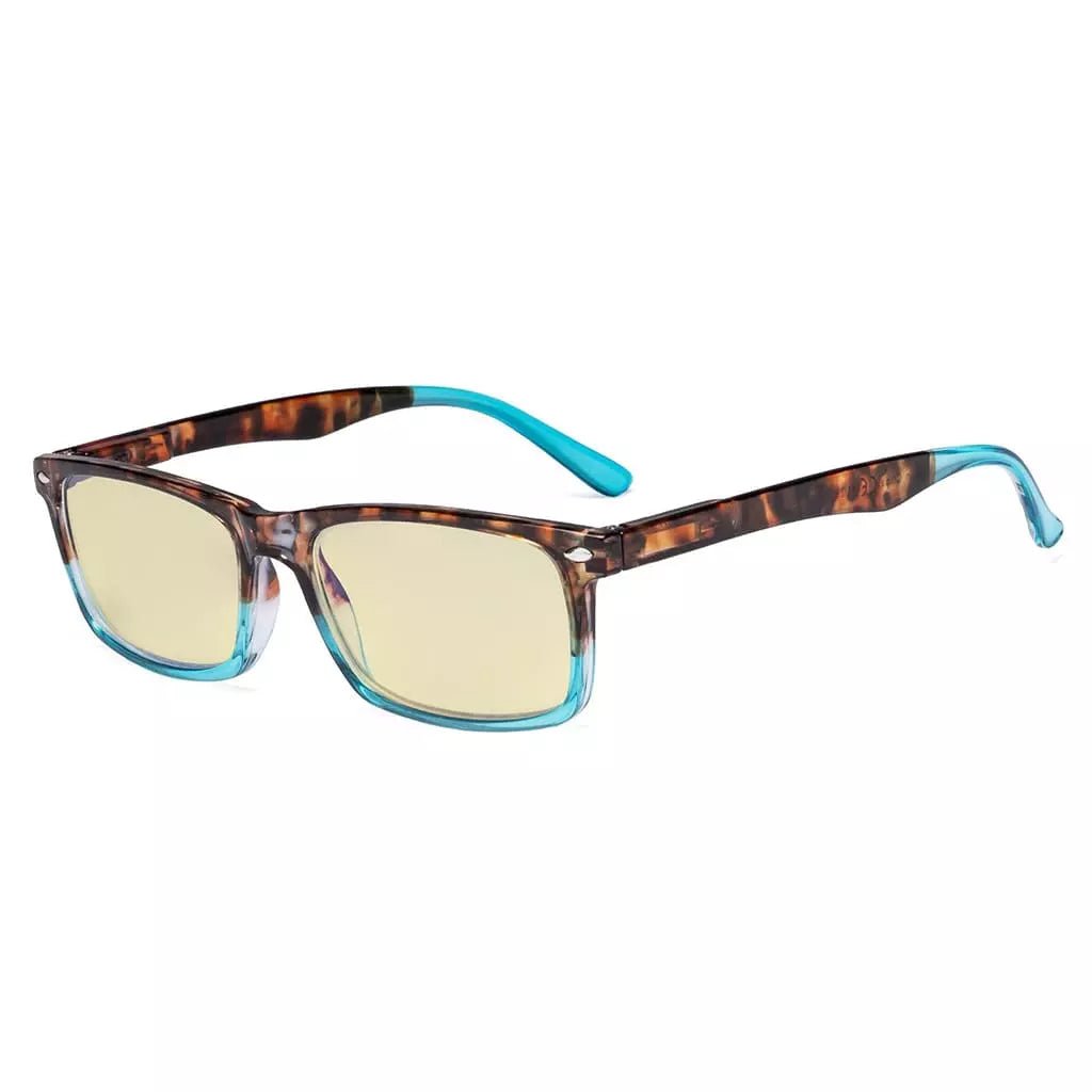 Rectangle Blue Light Blocking Reading Glasses TMCG899 - 6eyekeeper.com