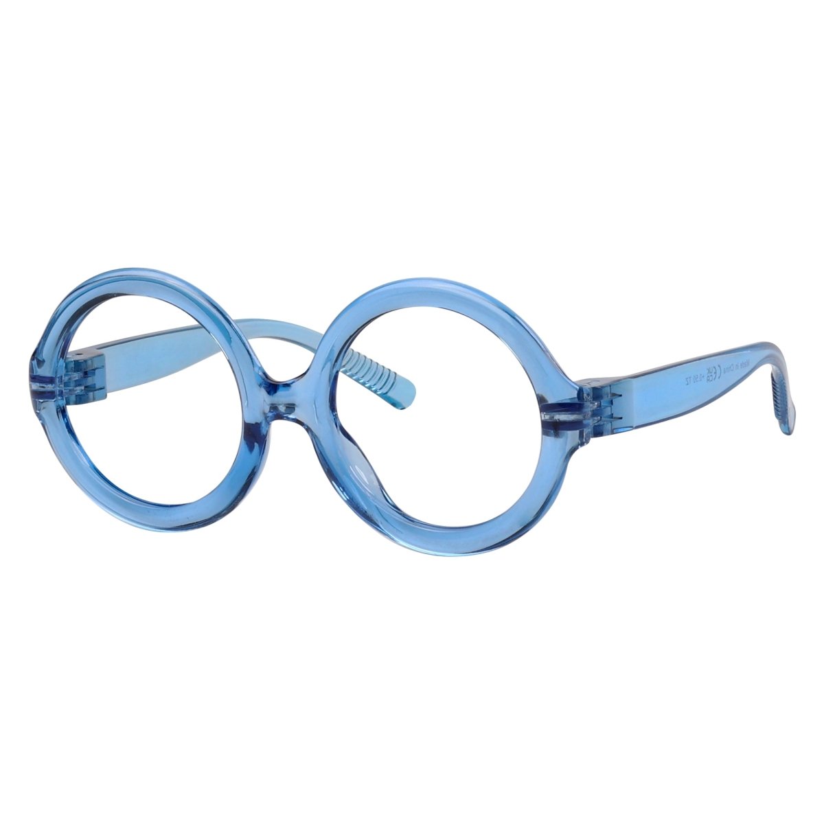 Round 30% Blue Light Blocking Metalless Screwless Glasses R2313 - B15eyekeeper.com