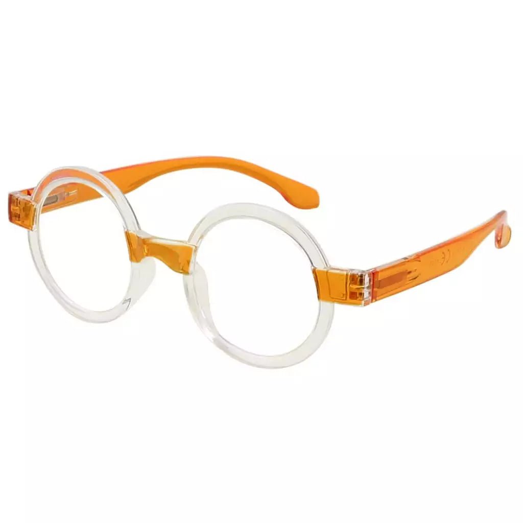 Round Vintage Cute Reading Glasses Retro Design Readers R2007Teyekeeper.com