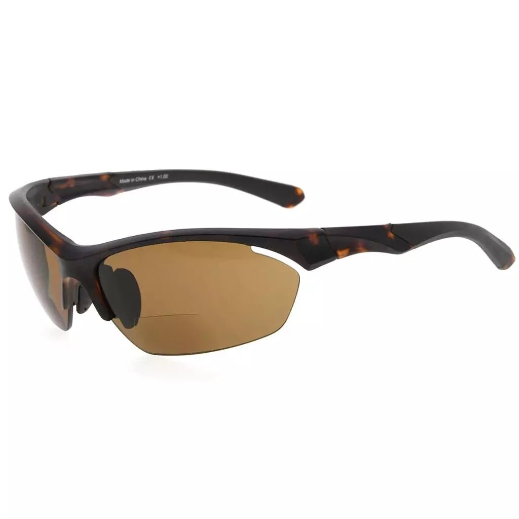 TR90 Half Rim Sports Bifocal Sunglasses Cycling Fishing Readers SG902eyekeeper.com