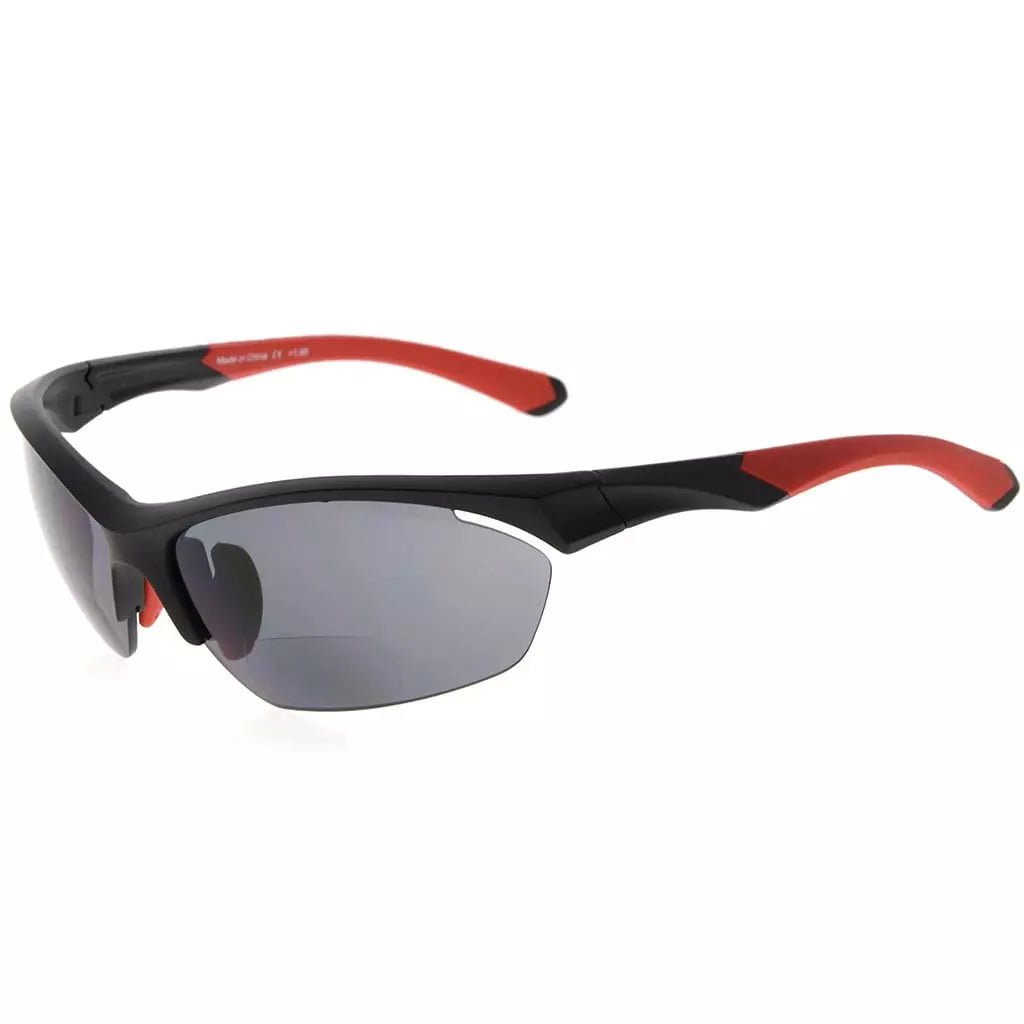 TR90 Half Rim Sports Bifocal Sunglasses Cycling Fishing Readers SG902eyekeeper.com