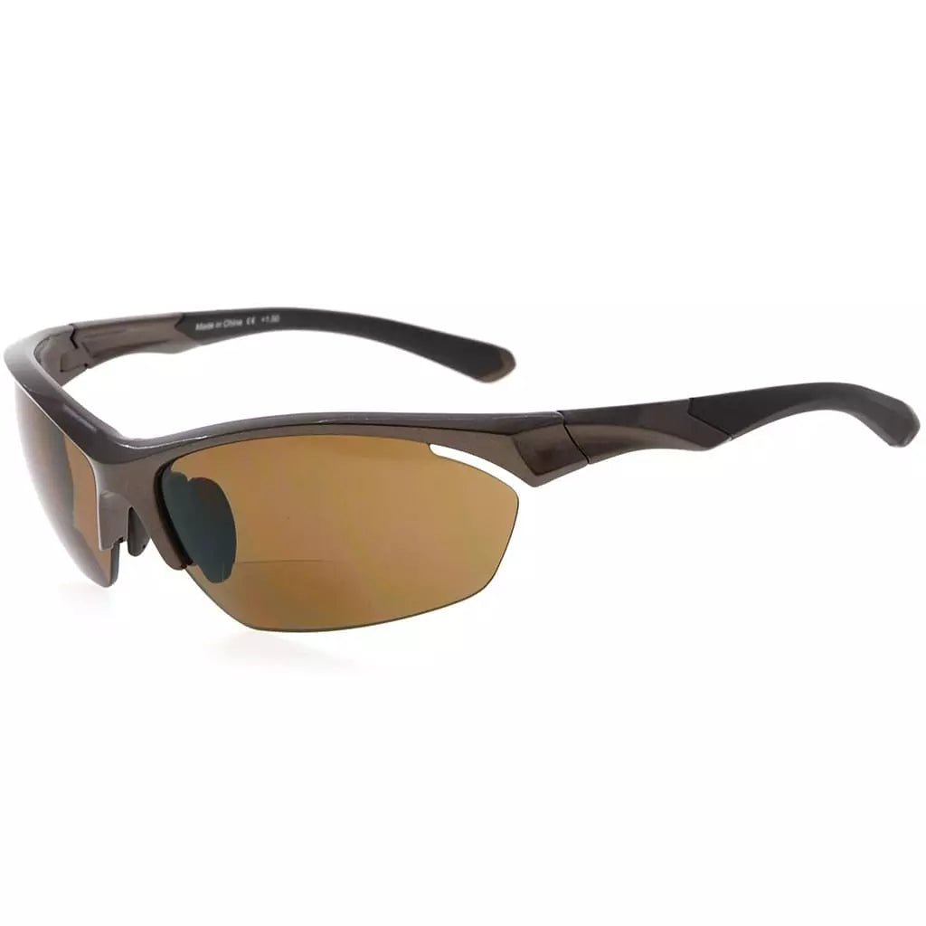 TR90 Half Rim Sports Bifocal Sunglasses Cycling Fishing Readers SG902eyekeeper.com