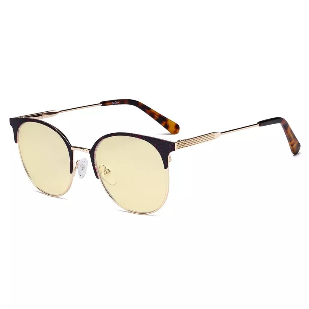Vintage Browline Eyeglasses Elegant Style LX19001 - BB60eyekeeper.com