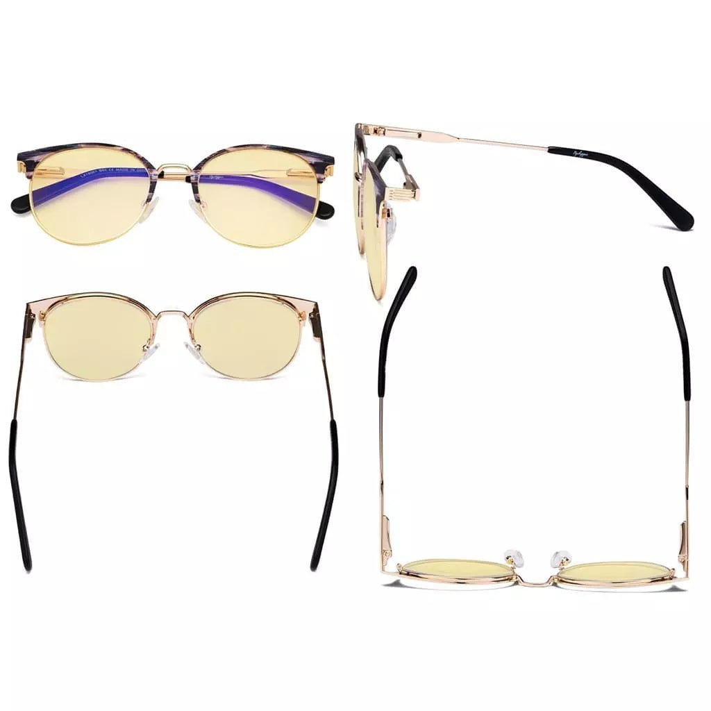 Vintage Browline Eyeglasses Elegant Style LX19001 - BB60eyekeeper.com