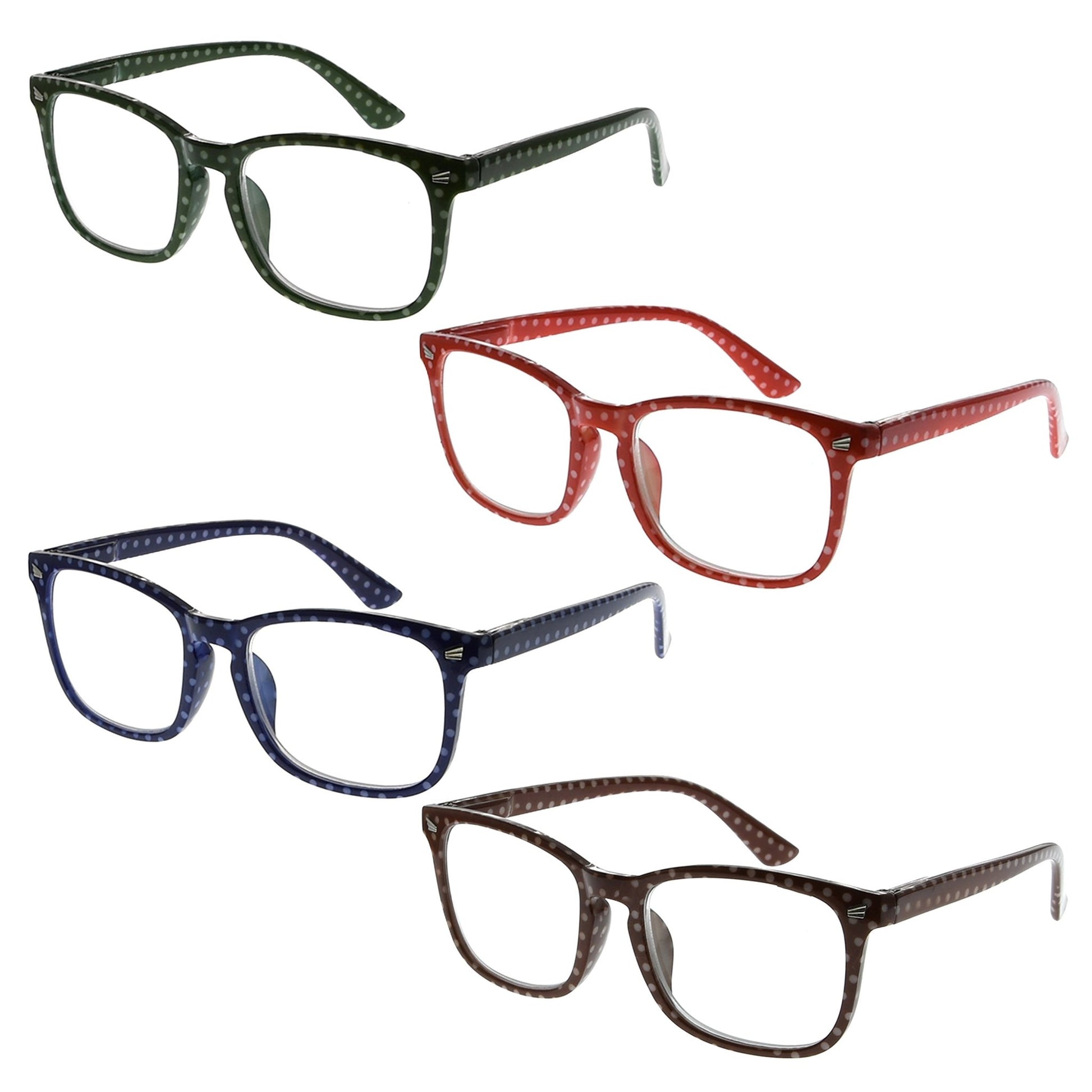 Polka Dots Pattern Reading Glasses RT1801P