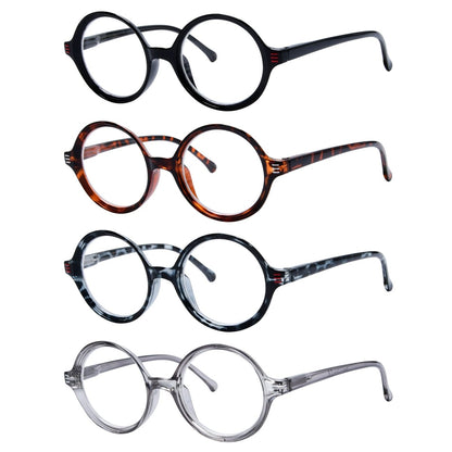 4 Pack Round Reading Glasses R2025eyekeeper.com