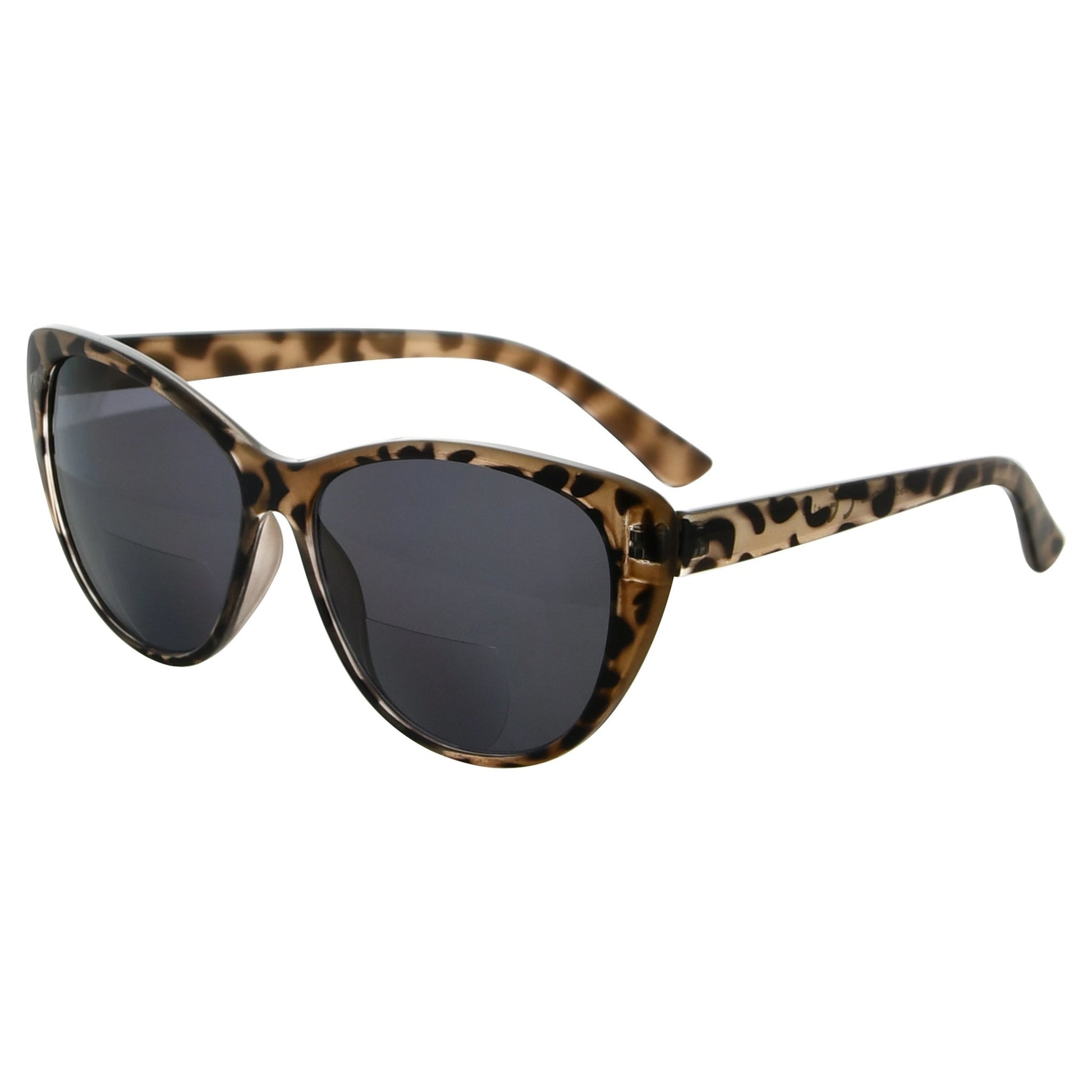 Cat-eye Bifocal Reading Sunglasses Brown Tortoise S033