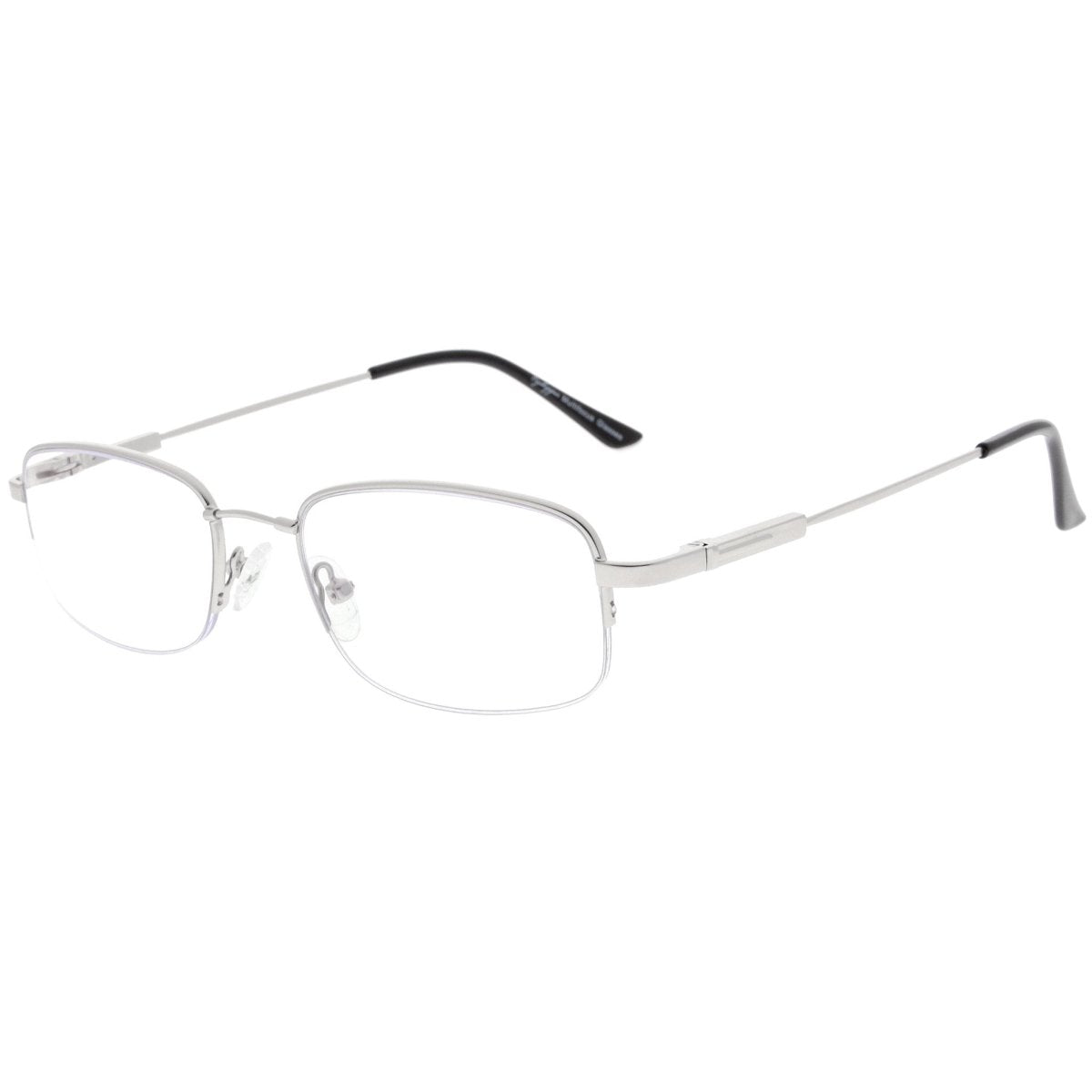 Half-rim Multifocus Progressive Readers Silver M1704