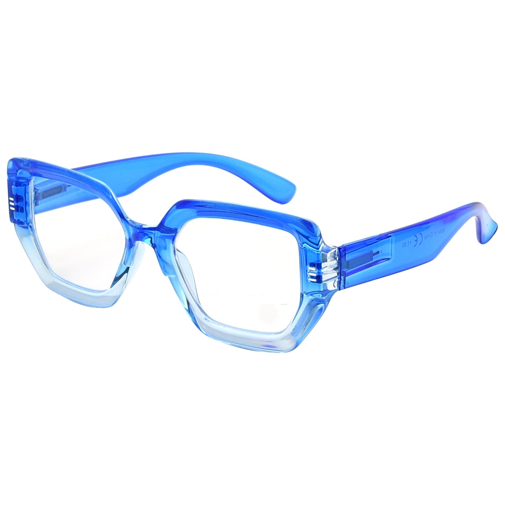 Large Frame Reading Glasses Fashionable Readers Women R2026