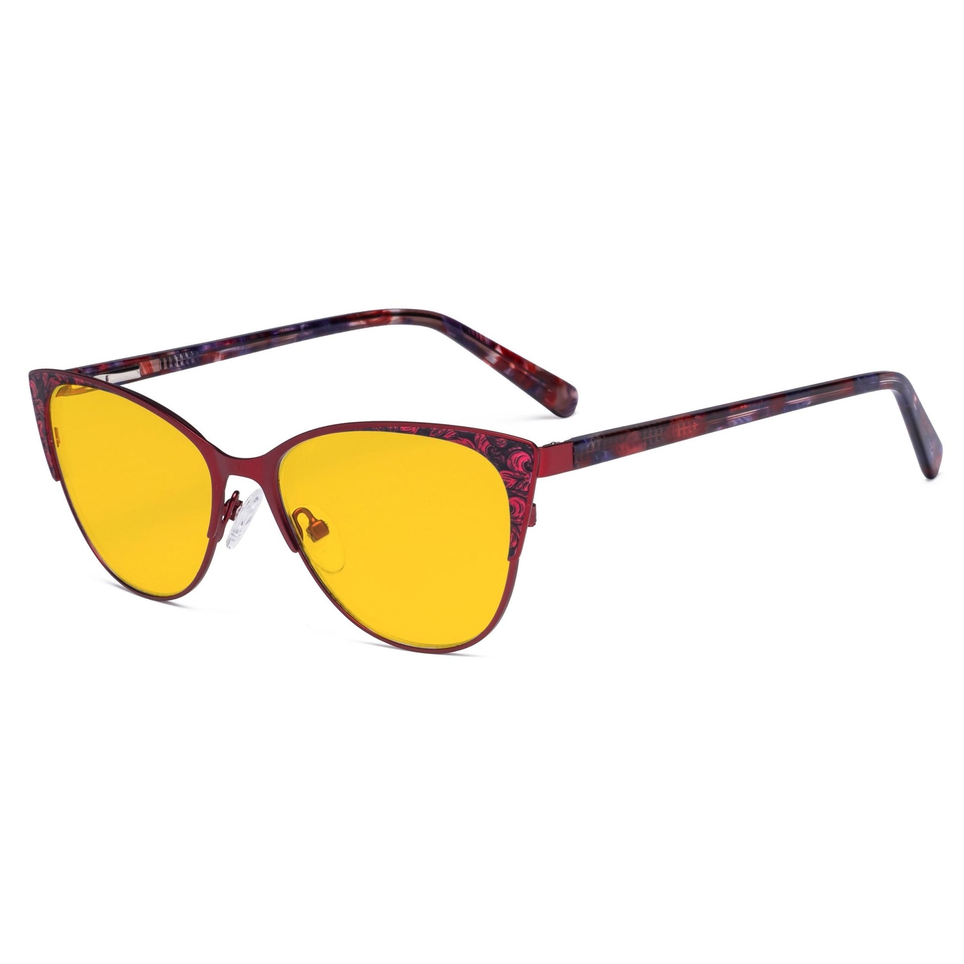 Butterfly Design Computer Eyeglasses Red LX19044-BB90