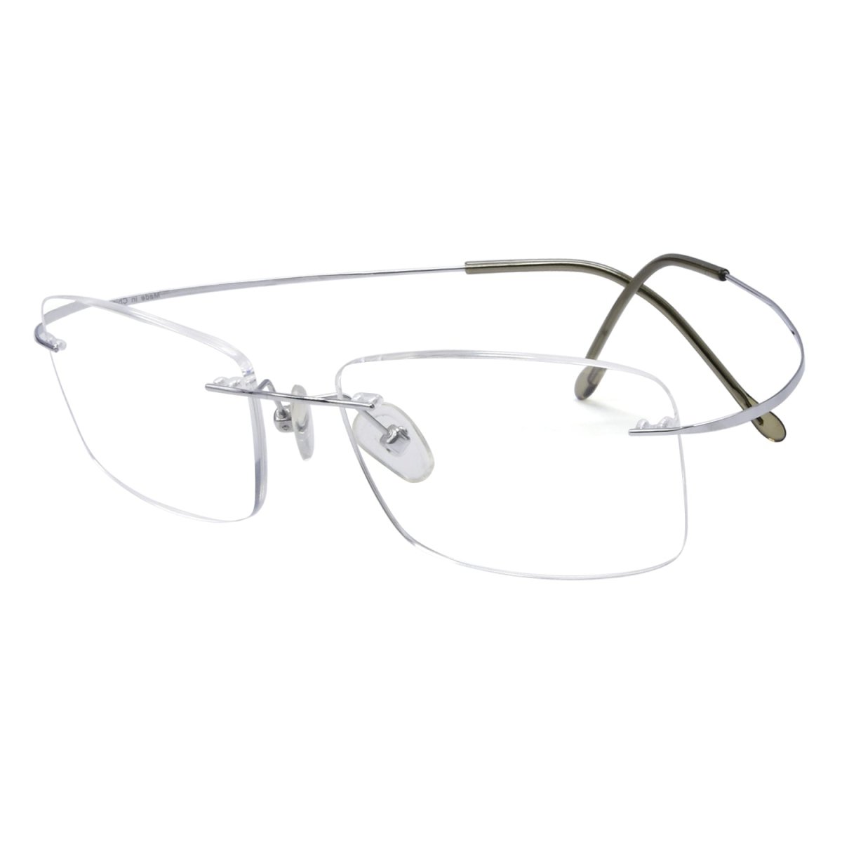 Rimless Reading Glasses Rectangle Readers Stylish R1509eyekeeper.com