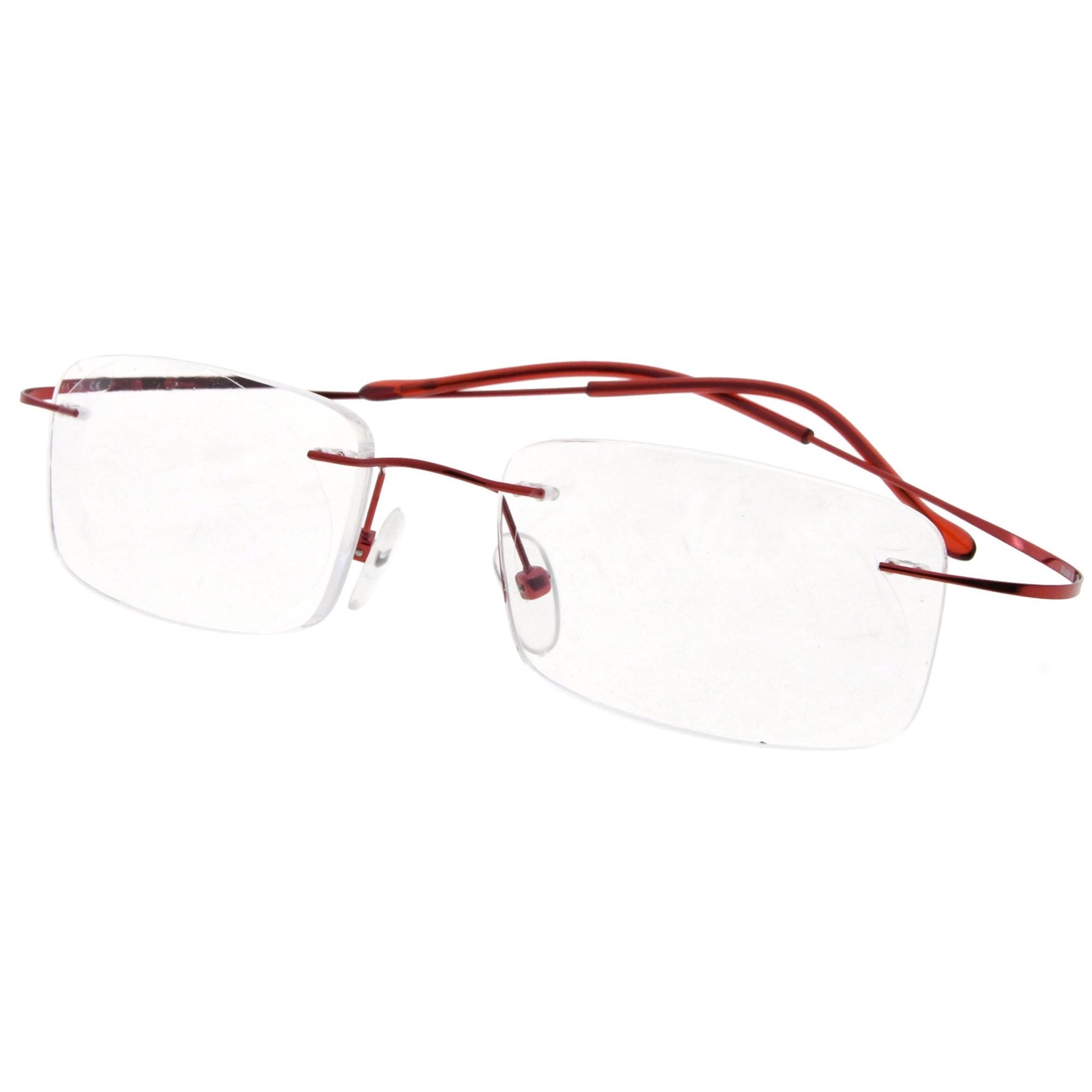 Titanium Rimless Reading Glasses Readers R1508